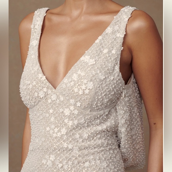 Meshki Louanne Daisy Beaded Mini Dress - Picture 2 of 9